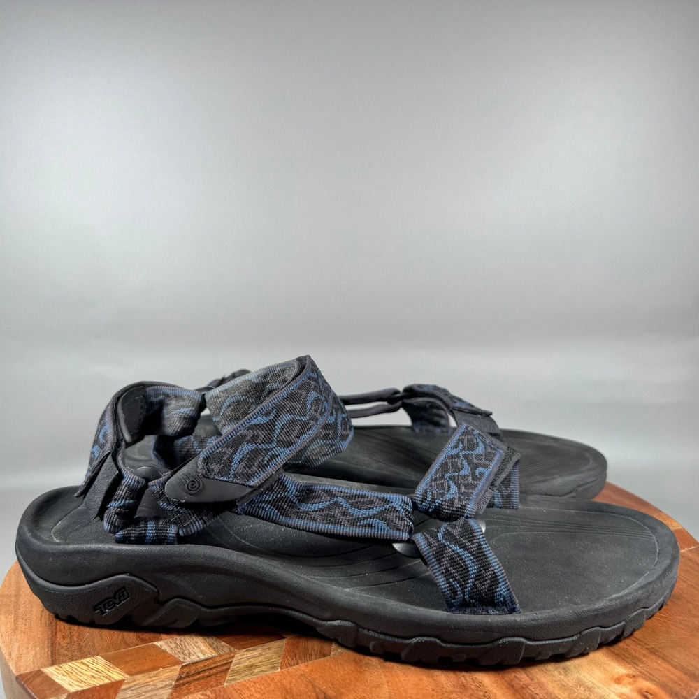 Teva Terra Fi 5 Universal Mens 10 Black Blue Hiking Sandals 1093379